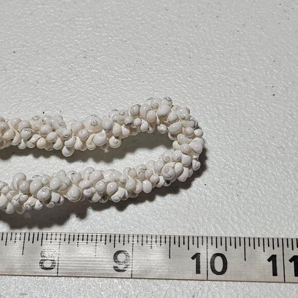 Beach Core White Shell Beads Chunky Necklace Summer Boho Fashion Jewelry Women - Picture 5 of 5